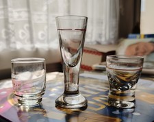 3 Alte DDR Schnapsgläser seltene Stücke dabei Superfest