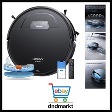 Saugroboter mit Wischfunktion 4500Pa USB Fernbedienung Tierhaare Hartboden