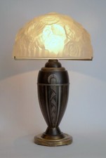 Museale Art Déco Leuchte  "NANCY" 1920 Frankreich Leuchte original Sideboard