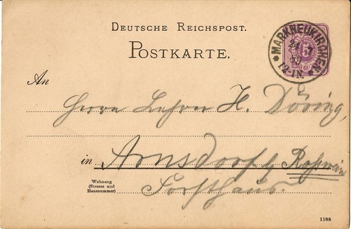 Reichspost ganzsache - reichspost, p