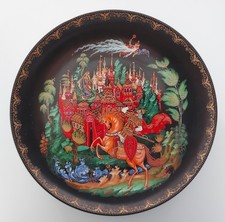 Vinogradoff  Porzellan - Wandteller Sammelteller "Ruslan und Ludmilla"   Zertifk