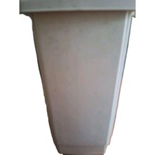 plast team Schwingdeckel-Abfalleimer, 25 Liter, weiß