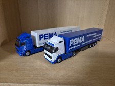 Herpa Konvolut 2x Volvo FH Pema Koffer Sattelzug 1:87 gebraucht