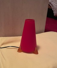 Designer Tischlampe Glas rot