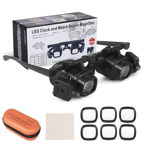 Lupenbrille mit led licht - lupenbrille,