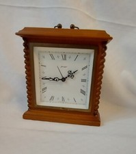 Jerger Kaminuhr Holz Wecker Made in Germany  Uhr Vintage  