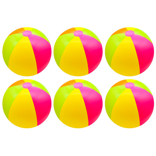 6er pack strandball aufblasbar - pack,