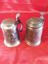 2 x Zinn Krug Bierkrug Zunft