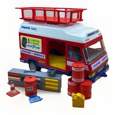 Playmobil Racing Service Truck - Vintage 90er Pit Crew Set mit Bonusausrüstung 90s