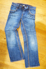 #17 Mädchen Jeans boot leg guess blau 140 gerades Bein 59cm innenbein daredevil