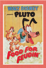 ✪ PLUTO Food for Feudin´, Disney FILM-POSTKARTE/ANSICHTSKARTE NEU
