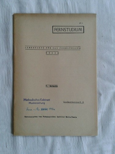 Lehrbrief für das fernstudium - das,