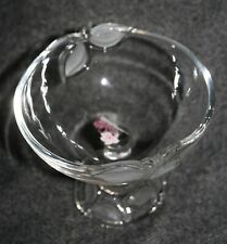 WMF Glas Galerie Orchidee Gebäckschale auf Fuß 14cm Durchmesser - Top Zustand