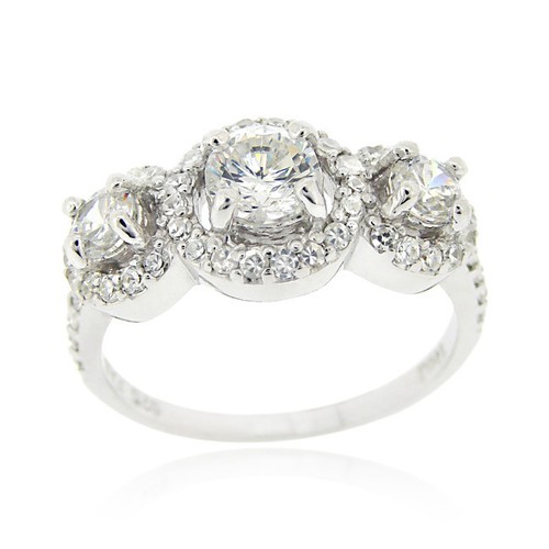 925 silber stone braut - silber, cz