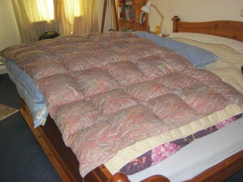 Gemustertes steppbett - gemustertes,