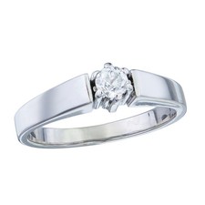 Old cut diamond solitaire - diamond, ring