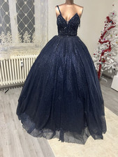 Damen Henna Kleid Dunkel Blau