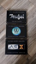 DOLBY ATMOS/DTS X/TEUFEL/YAMAHA/NUBERT Leinwand 20x30 cm Schild Logo/Bild
