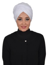 BO-09 Fertig Kopftuch Praktisch Hijab Bone 