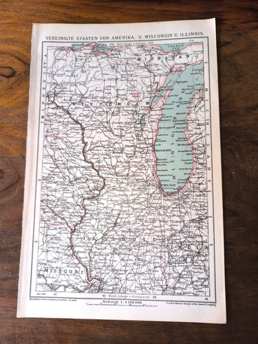 Original histor landkarte - !,