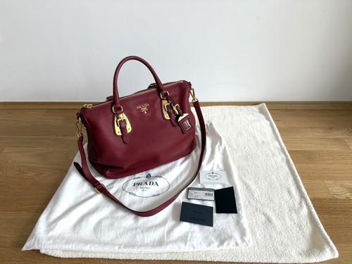 Prada bauletto bl0817 rubino - bauletto,