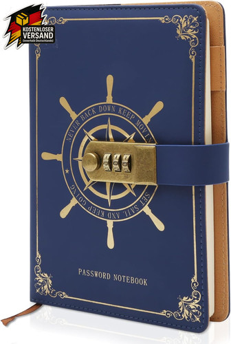 Tagebuch mit schloss pu - tagebuch,