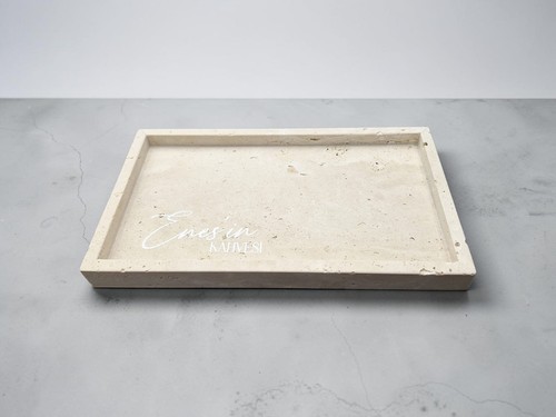 Travertin tablett aus echtem - travertin-tablett,
