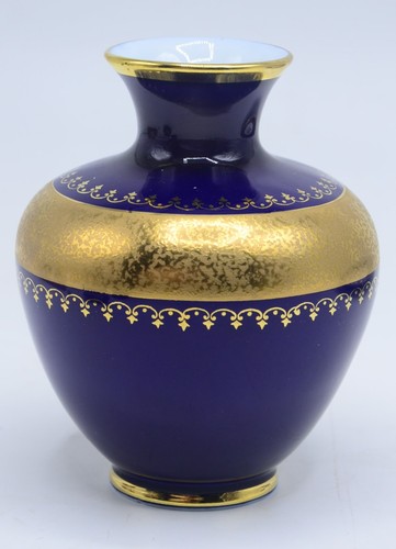 Porzellan vase kobalt blau - blau, mit