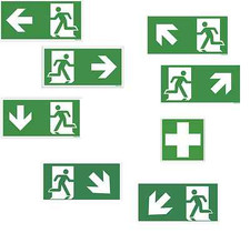 Fluchtweg Notausgang Schild