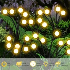 Solar-Gartenlichter 10 LED 2/4 Solarlampen Wasserdicht Glühwürmchen Solarleuchte