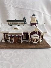 Thomas Kinkade Christmas Hawthorne village Collection Village Christmas Station 