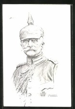 Künstler-AK Generalfeldmarschall von Mackensen mit Pickelhaube 1915 