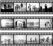 Tortenband Filmstreifen-Design