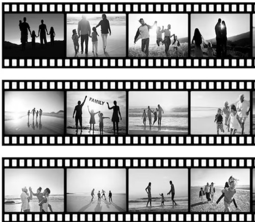 Tortenband filmstreifen design - tortenband, filmstreifen-design