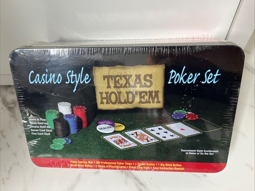 Poker set casino style texas - set,