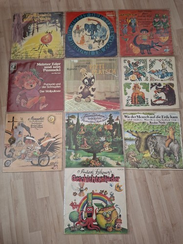 10xvintage kinderschallplatten - 10xvintage,