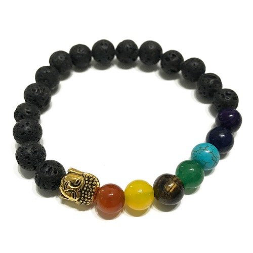 Armband lavastein buddha - lavastein,