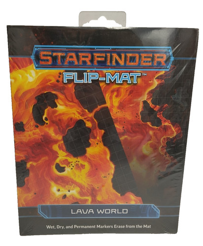 Starfinder flip mat lava - starfinder, flip-mat: