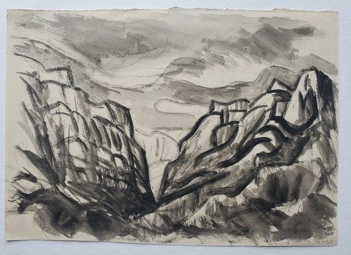 Gemälde tusche landschaft - gemälde,