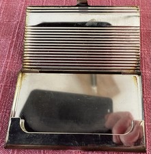 Visitenkarten Etui, Metall, silber