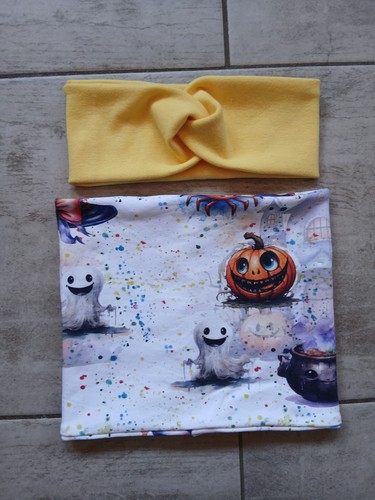 Set stirnband schal handmade - +,
