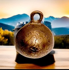 Alte, Kleine Glocke,Von PIGEON BRAND   Ziege Glocke Kuhglocke Messing