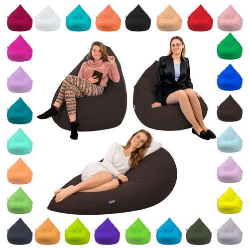 Sitzsack tropfenform braun xxl - sitzsack,