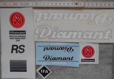 Aufklebersatz,DIAMANT,Fahrrad,Rennsport,RS,IFA,Oldtimer,DDR,Radsport