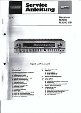 Grundig Service Manual für R 2000 / GB deutsch incl. Service-Tipp Copy