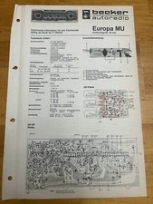 Becker Autoradio Europa MU
