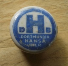 "DHB - Dortmunder Hansa Bier" ~ Porzellanverschluß ~ Bügelverschluß ~ Brauerei ~