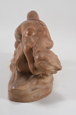 N92E40- Keramik Figur liegender weiblicher Akt gemarkt