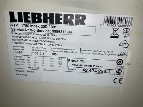 Liebherr kühlschrank - liebherr,