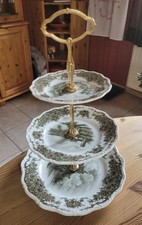Elegante dreistöckige Etagere Teller Seltmann Weiden Barock